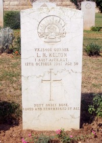 Gaza War Cemetery - Kelton, Lindsay Herald